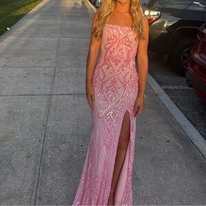 Windsor Pink Prom Dress Sequin